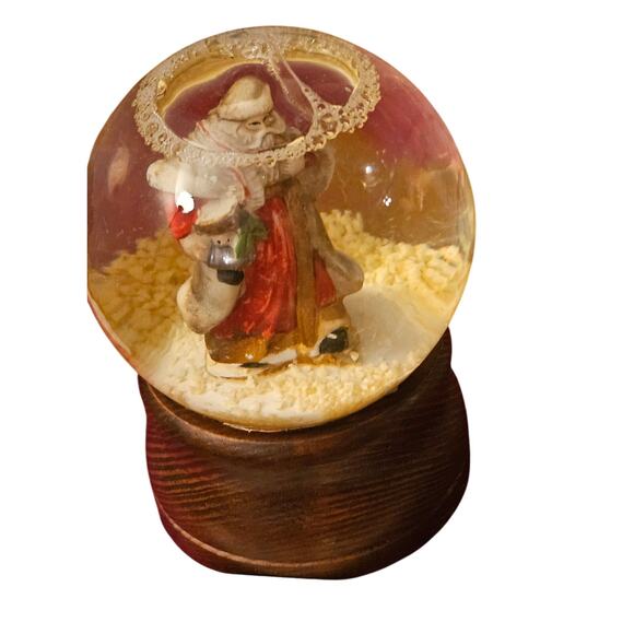 Vintage George Good Corp Santa Snowglobe Music Box Christmas 1986 (gg236) - Picture 7 of 7